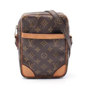 Louis Vuitton Danube Shoulder Bag Canvas Leather Monogram Brown